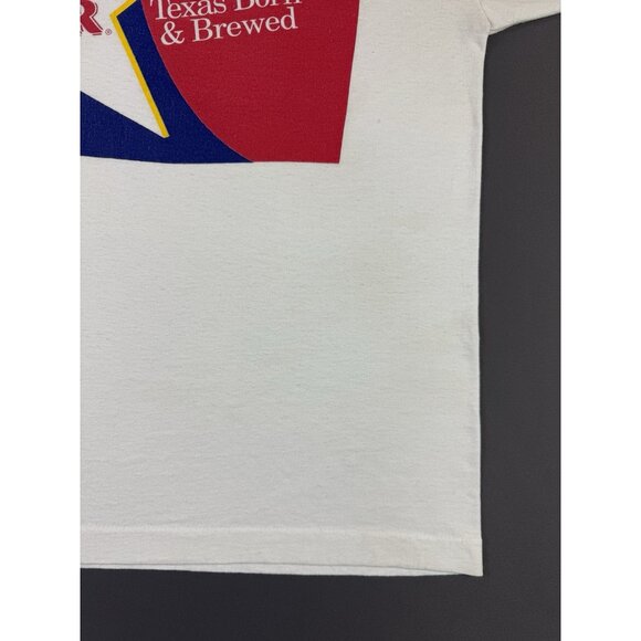 Vintage 90s Lone Star Beer Alcohol Drink Promo Texas Born Brewed Single Stitch T - Picture 6 of 9